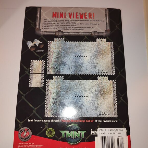 TMNT Tattos The Nightwatcher Activity Book and ZAK Design TMNT 10 oz Cup AS IS - Picture 5 of 13